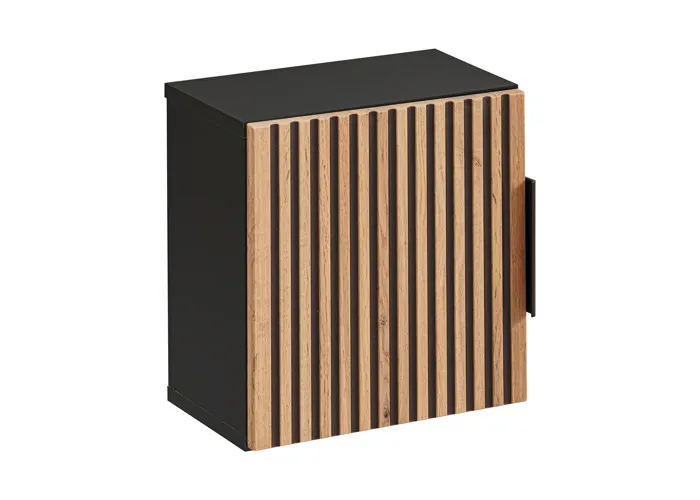 Meuble de salle de bain à suspendre XILO NOIR CHÊNE 35/35 cm