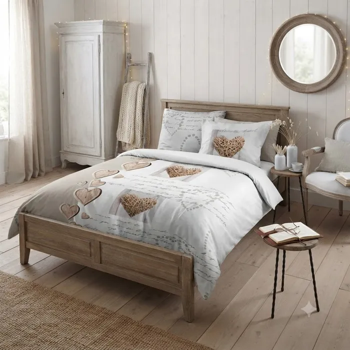 Housse De Couette + Taie Charming Coeur