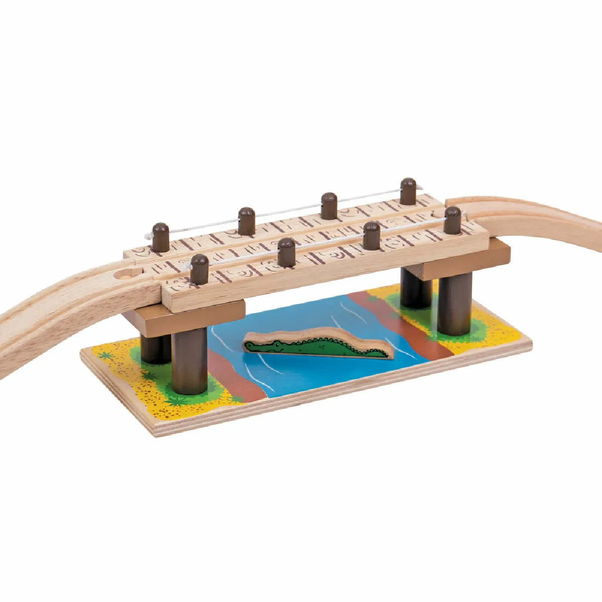 Bigjigs Rail, Pont De Corde Safari, Adapté Aux ges Dès 3 Ans