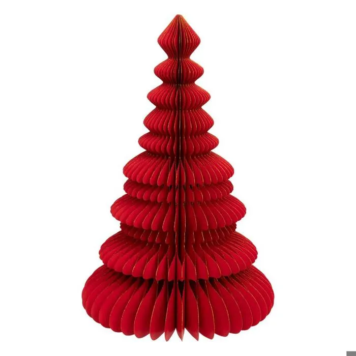 Sapin Papier H.90cm Rouge - Feeric Lights & Christmas