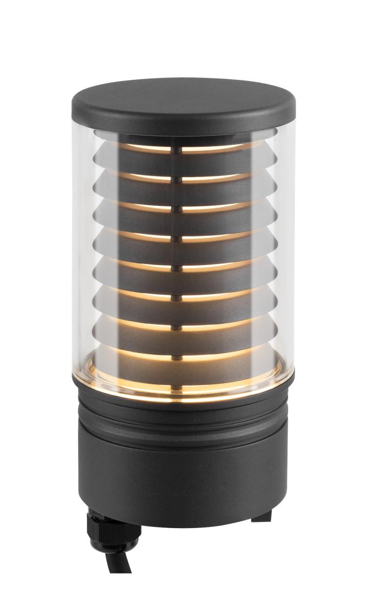 Tête De Lampe Borne M-pol Extérieur Gris Led 19w 2700/3000k Ip 65 - Slv - 1006392