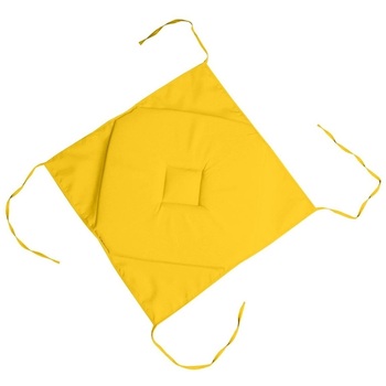 Galette De Chaise 4 Rabats 40 X 40 Cm Nelsen Jaune