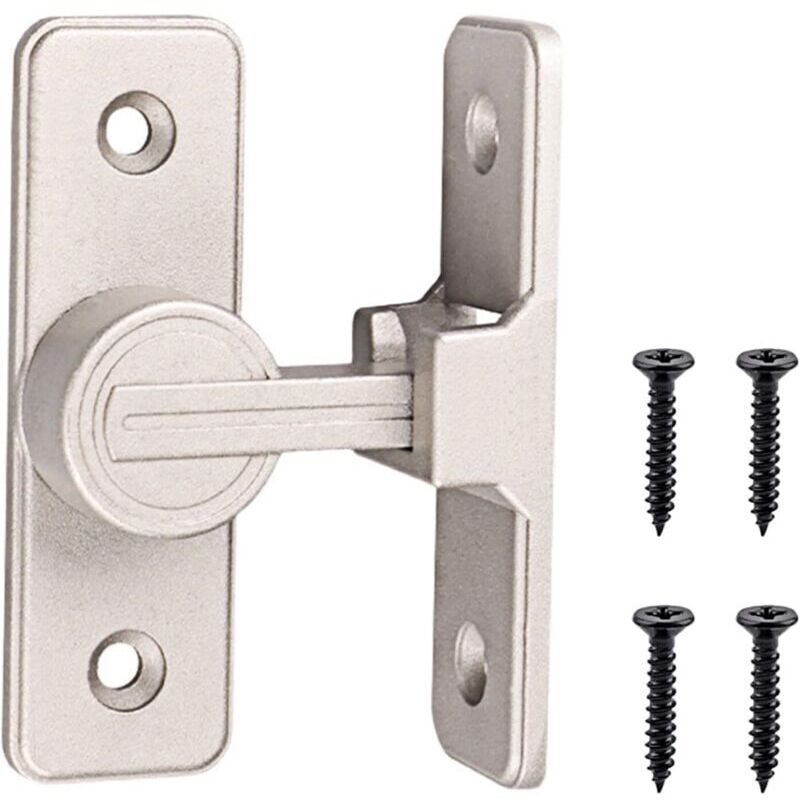 Serrure De Fermeture De Porte Intérieure Coulissante Éclairée À 90 °, Crochet De Porte Plat, Boulon De Verrouillage, Loquet Antivol