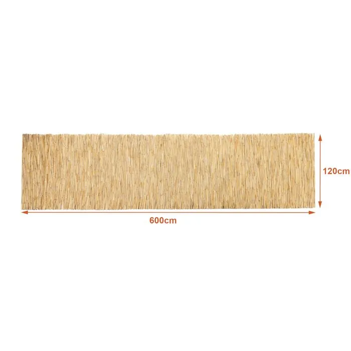 Canisse en roseau Abbateggio 120 x 600 cm naturel casa.pro