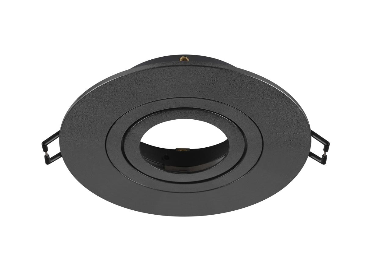 Collerette Spot Encastré Intérieur New Tria® 75 Xl Rond Orientable Noir - Slv - 1007631