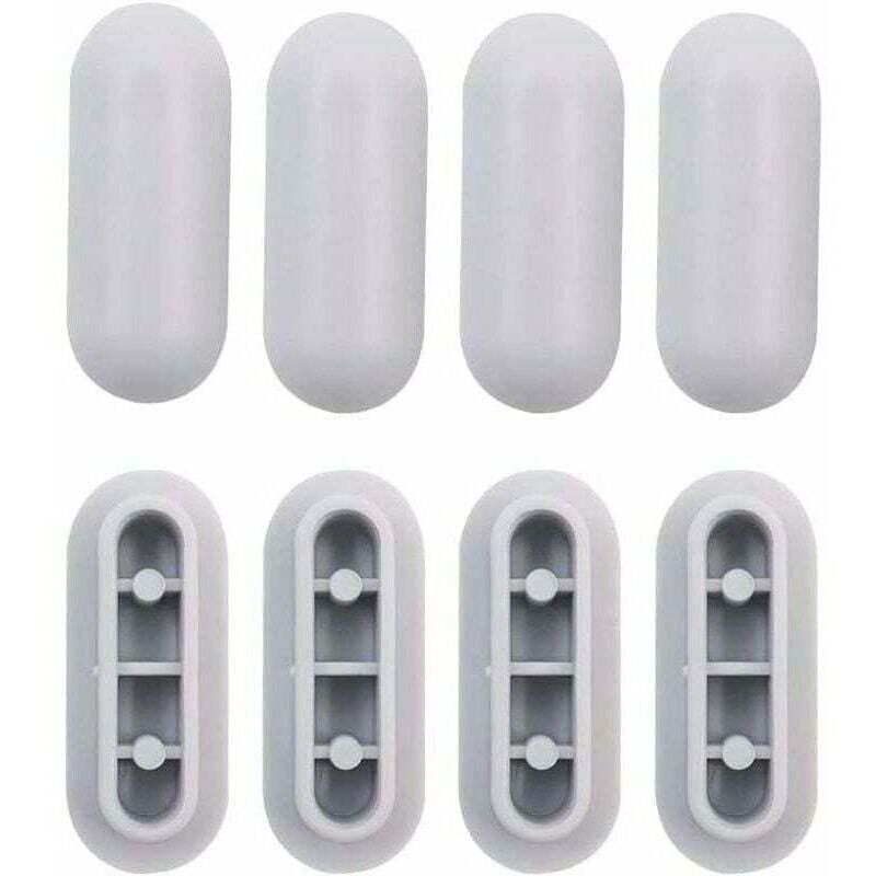 4 Pièces Tampon Universel Pour Siège De Toilette Universel Chocs Kit De Tampon Abattant Wc Plastique Toilette Pare-chocs Remplacement