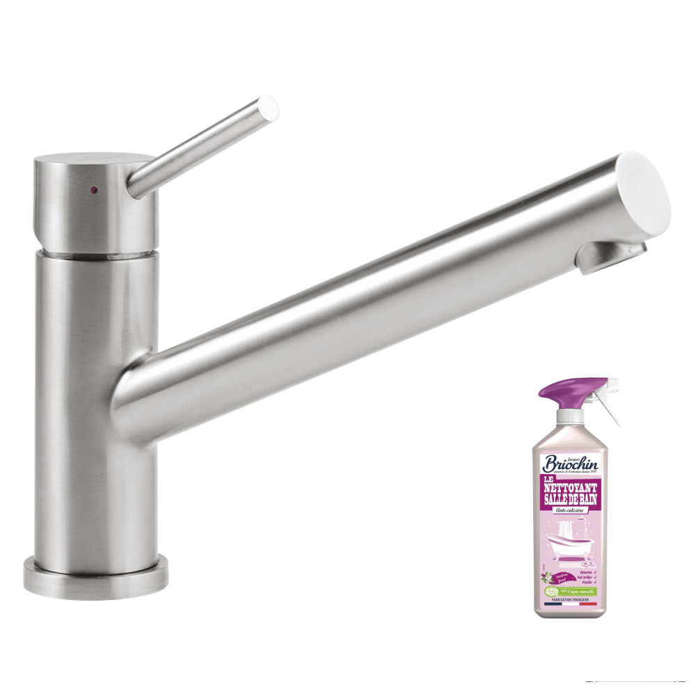 Robinet cuisine rabattable VILLEROY ET BOCH Como window acier massif + nettoyant
