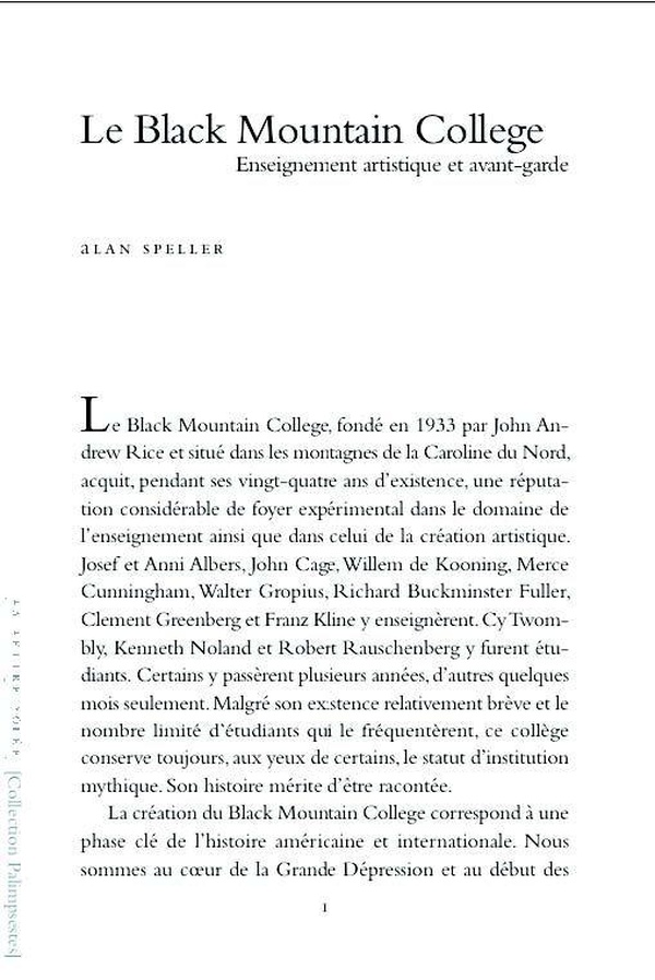 Le Black Mountain college