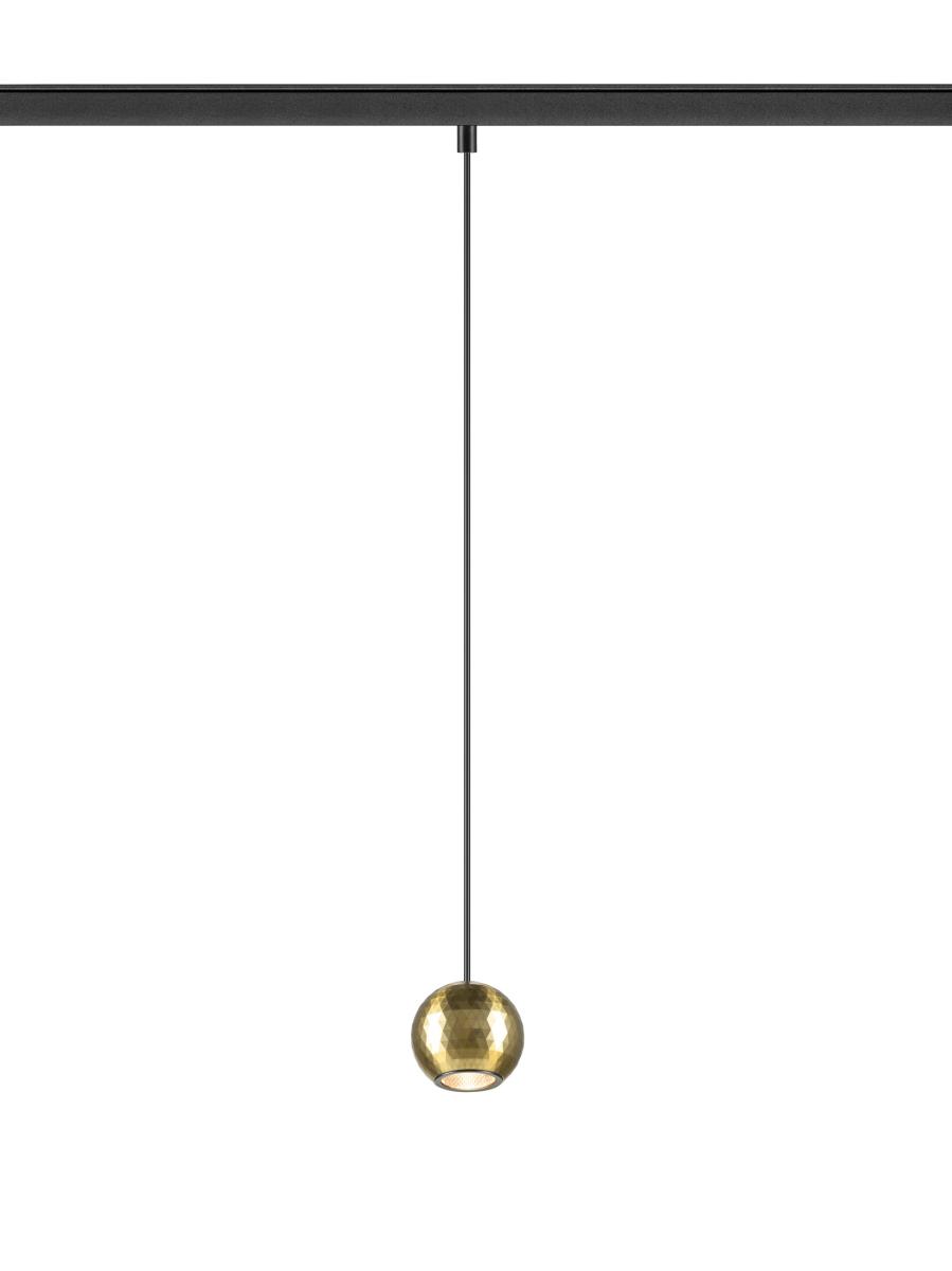 Suspension Pour Rail 48 V Dysko Dali Long. 200 Cm 2700 K 36° Noir / Or - Slv - 1010336