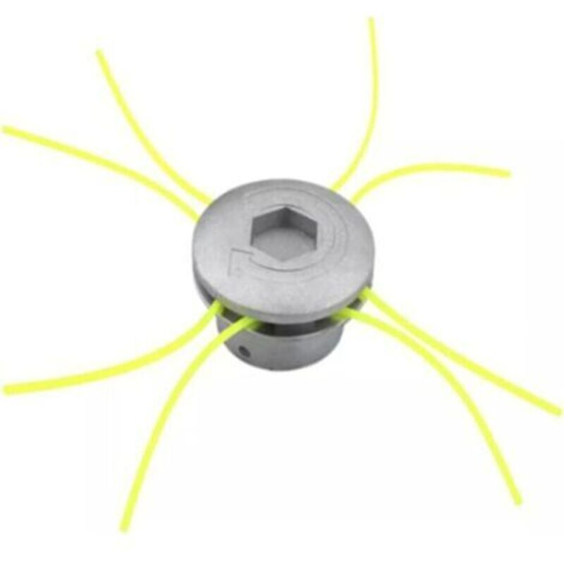 Tete Debroussailleuse Universelle, Tete Debroussailleuse 4 Fils, Aluminium Tete Fil Débroussailleuse Accessoire De Débroussailleuse Pour Tondeuse À Gazon, 72 X 44.5 Mm