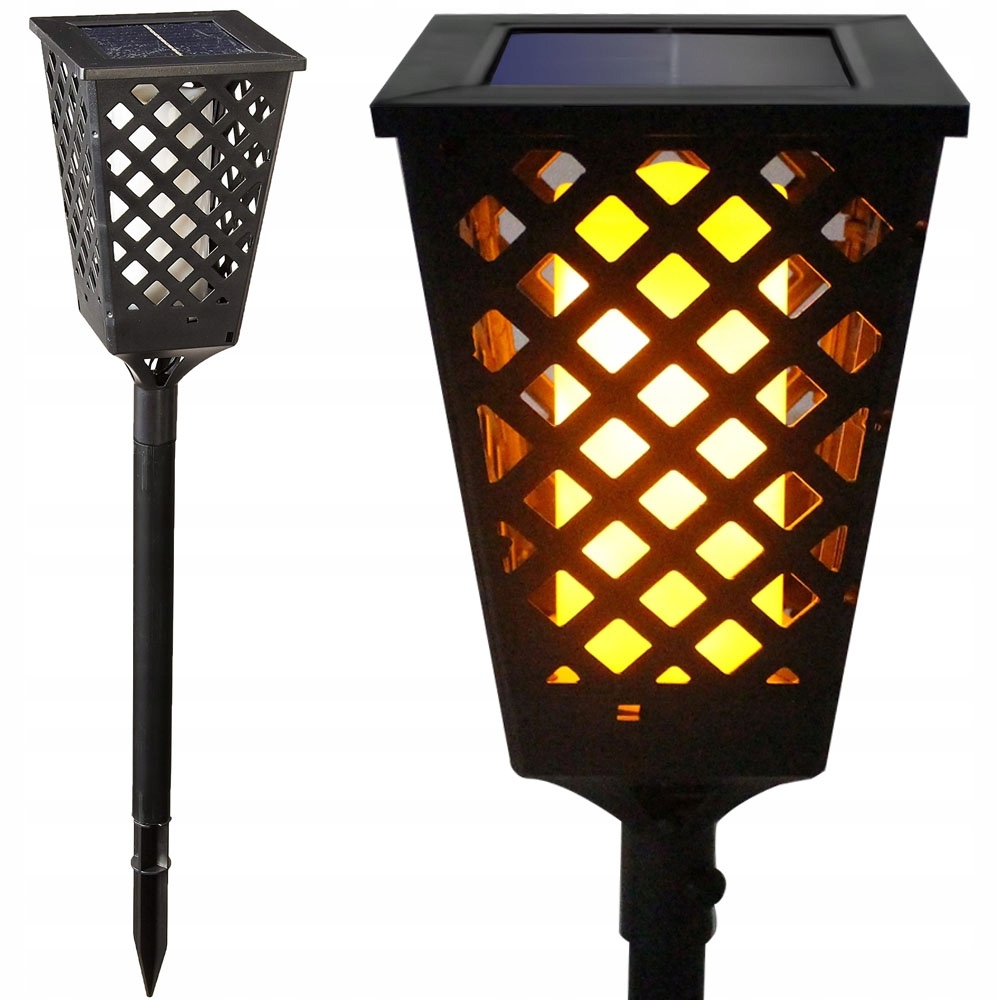 Lampe De Jardin Solaire Torche Lanterne Capteur