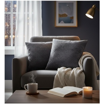 Housse De Coussin 40 X 40 Cm Nighty Noir