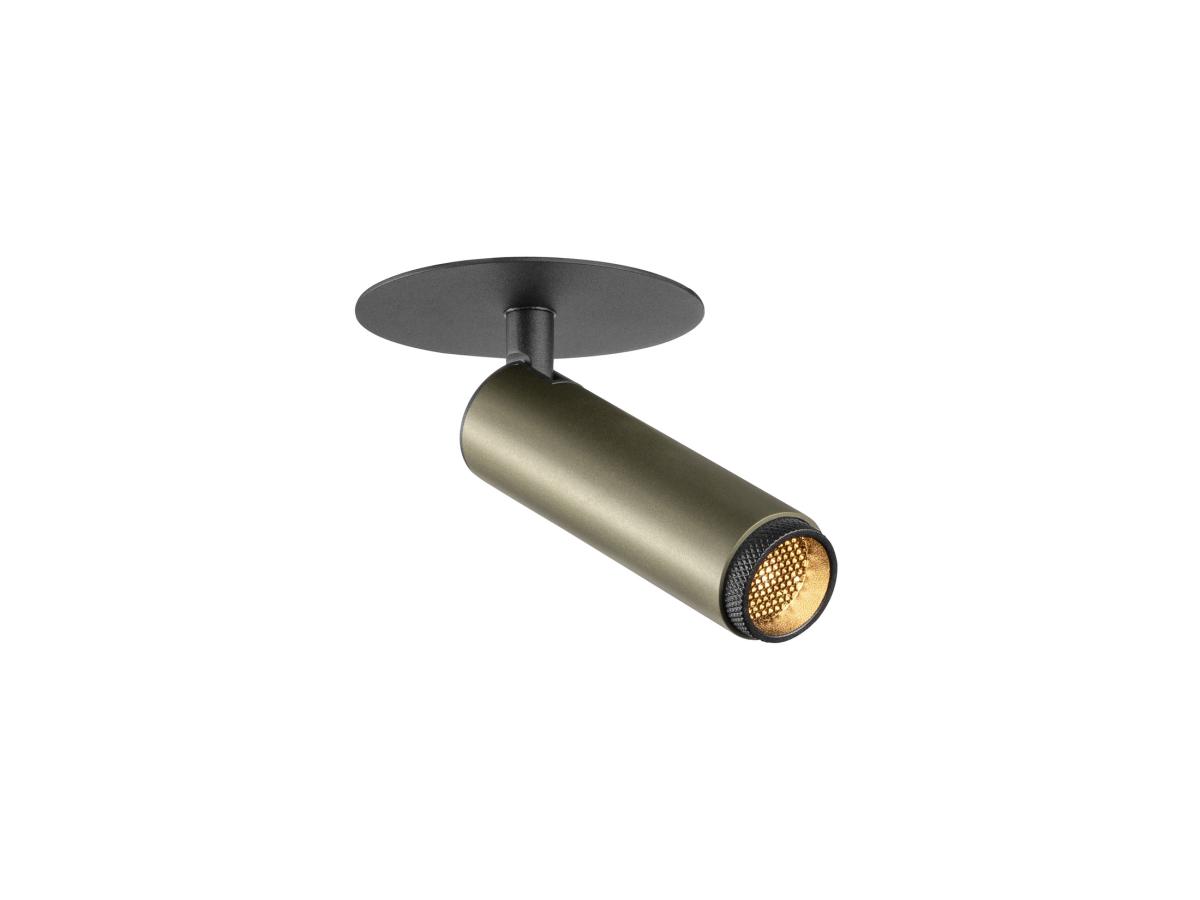 Plafonnier Encastré Grip S Phase 2700 K 29° Ip20 Cylindrique Bronze/noir - Slv - 1009056