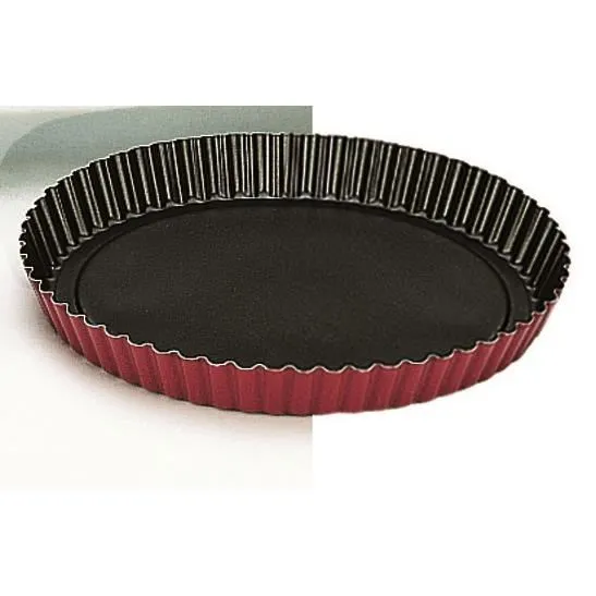 Ibili Moule À Tarte Venus Dentelé En Aluminium 32 Cm Rouge