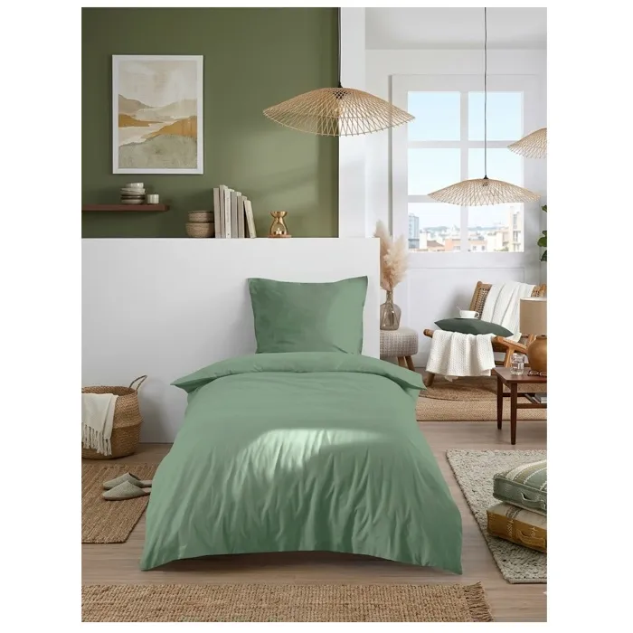 Drap Housse 90 X 190 Cm Cocon Vert