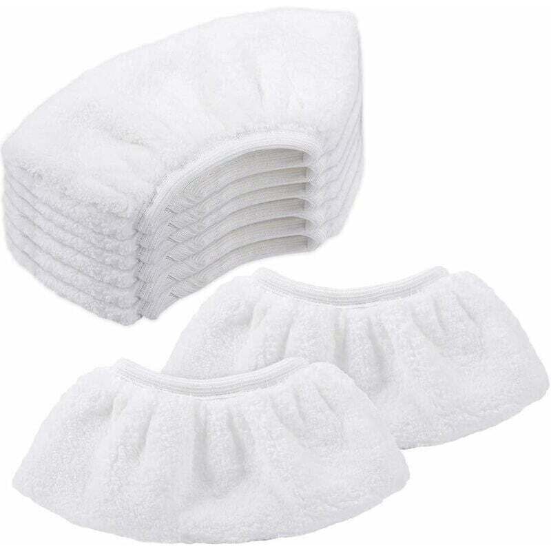 8 Pcs Bonnettes Microfibre Pour Kärcher, Chiffons Pour Buse À Main Accessoire Pour Nettoyeurs Vapeur Sc 1, 2, 3, 4, 5