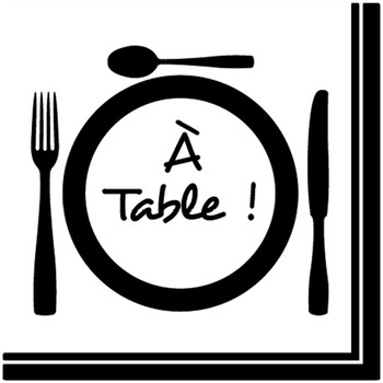 Lot de 20 serviettes papier a table