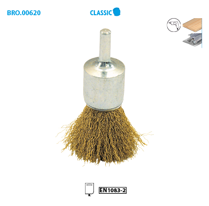 Brosse Pinçeau Fil Laiton Ondulé Classic