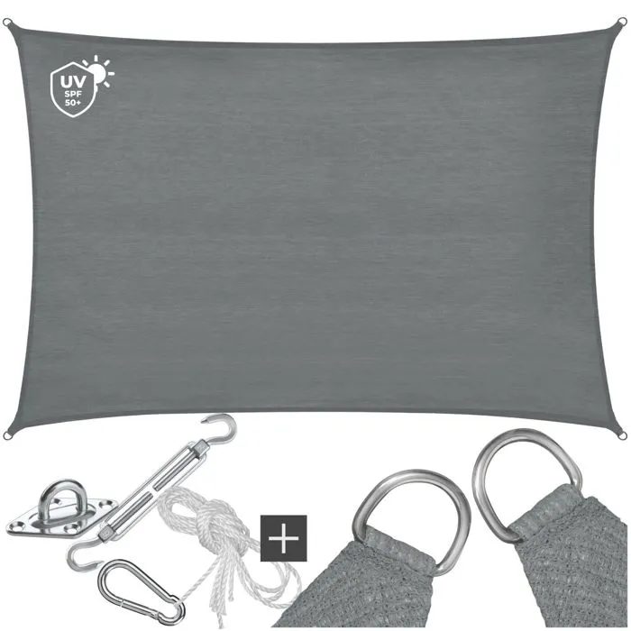 Voile d'ombrage indéchirable avec protection UV imperméable et respirant