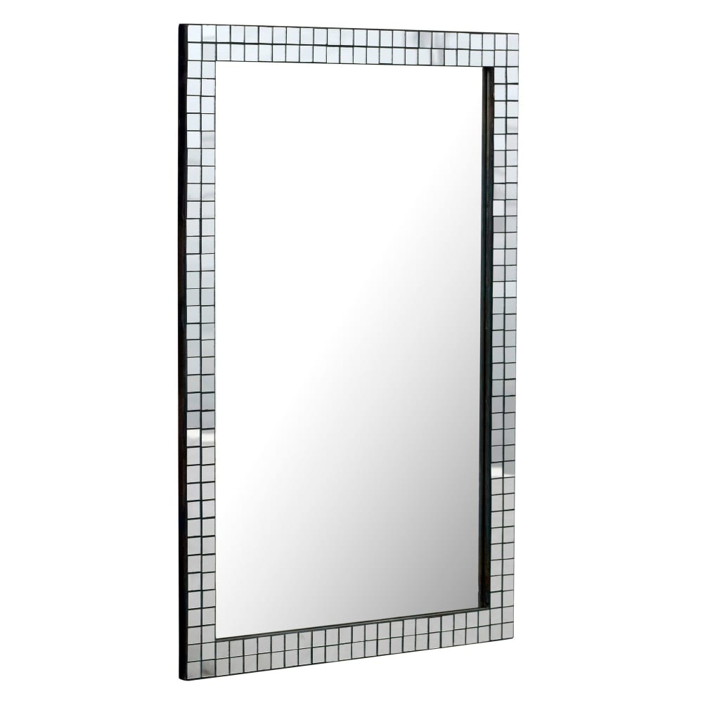 Miroir Mural Rectangulaire 90cm Décoratif Suspendu Pour Couloir Ou Salon Moderne