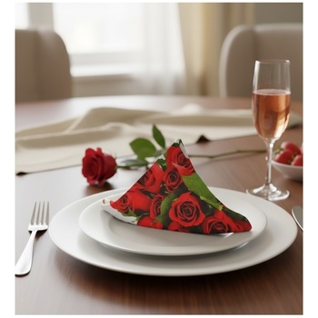 Lot de 20 serviettes papier Bouquet de roses