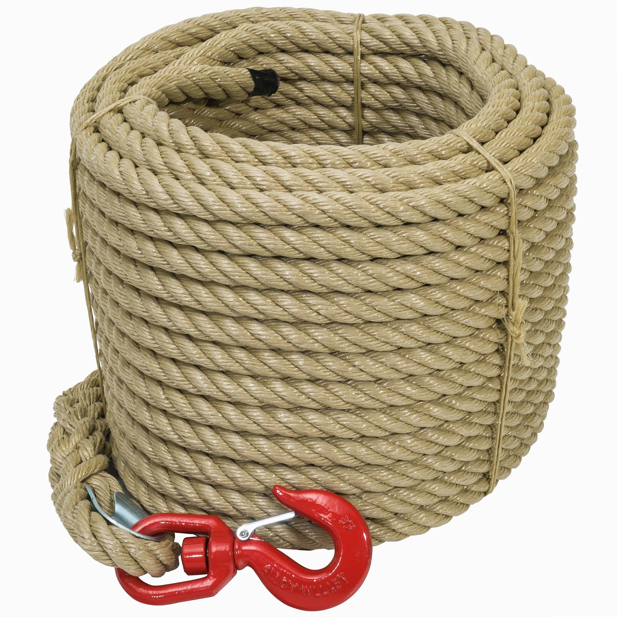 Werka Pro - Corde À Poulie Avec Crochet Ø20mm X 30 M