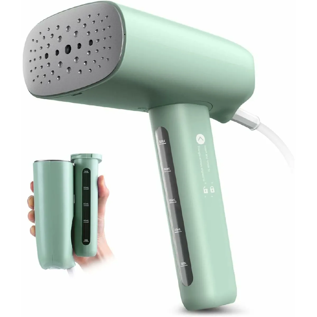 Défroisseur Vapeur de 110 ml 800W vert menthe