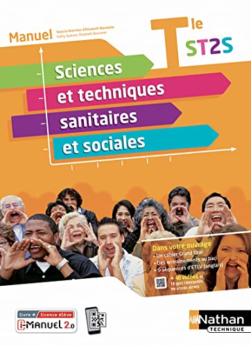 Sciences et techniques sanitaires et sociales, terminale ST2S: i-manuel 2.0, livre + licence élève