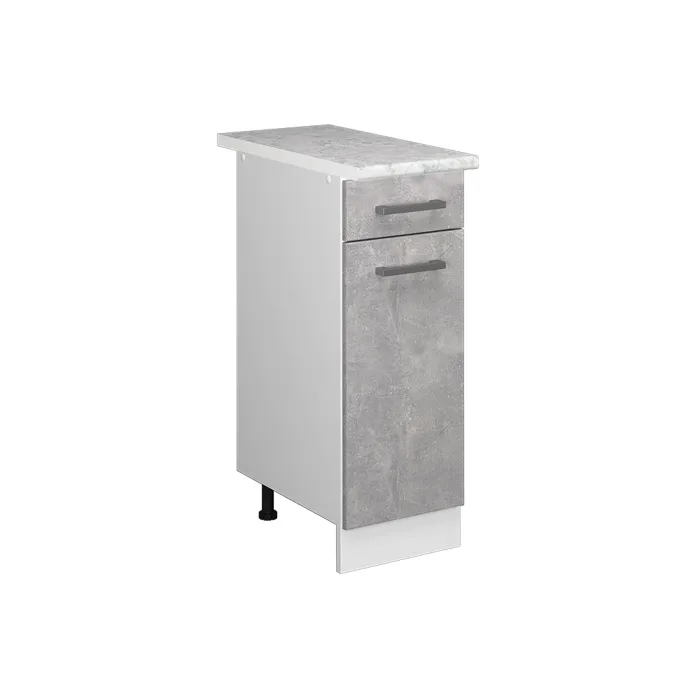 Vicco Meuble cuisine Béton 30cm, PT Marbre