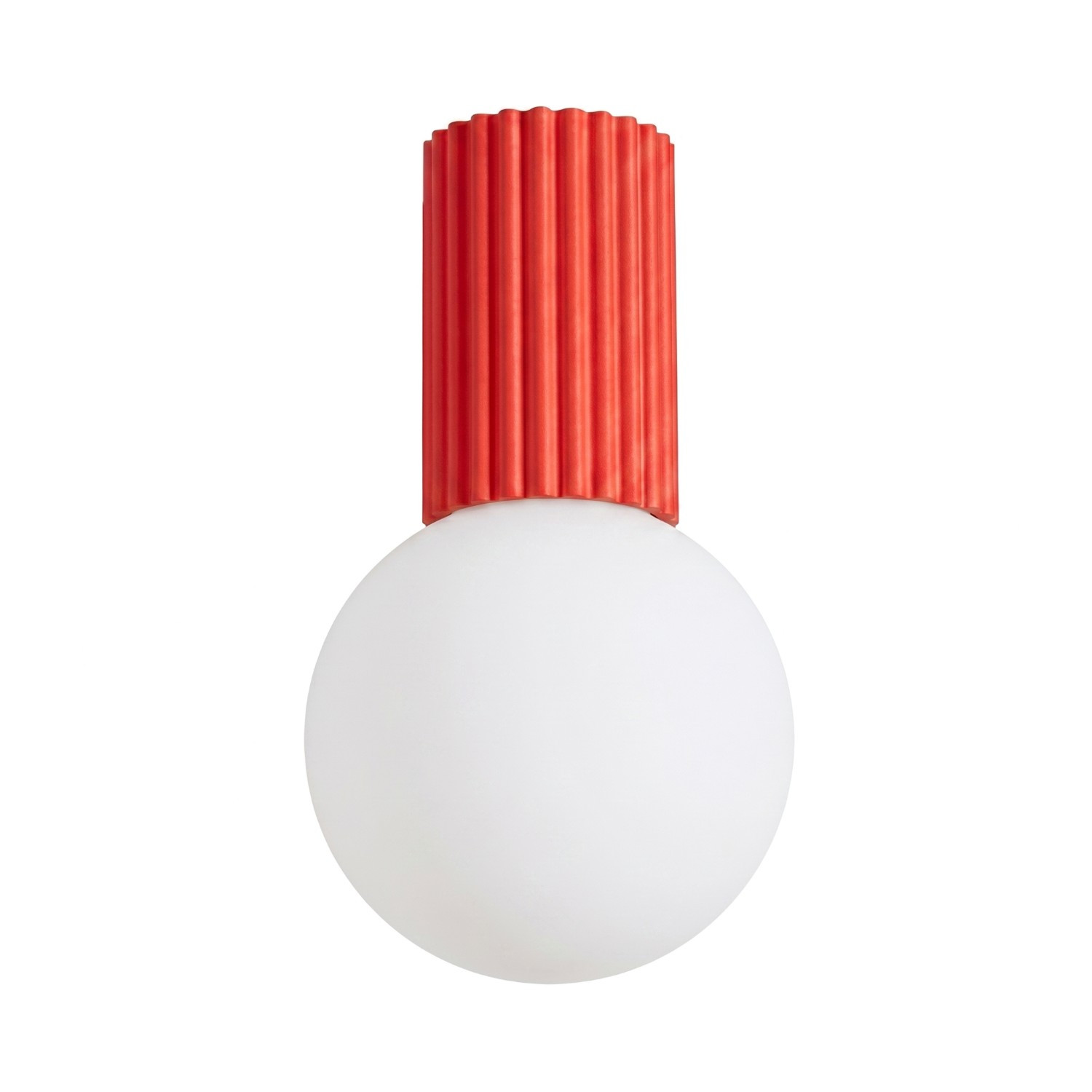 Plafonniers Halo Aluminium/verre Rouge 1xg9 12cm Sollux