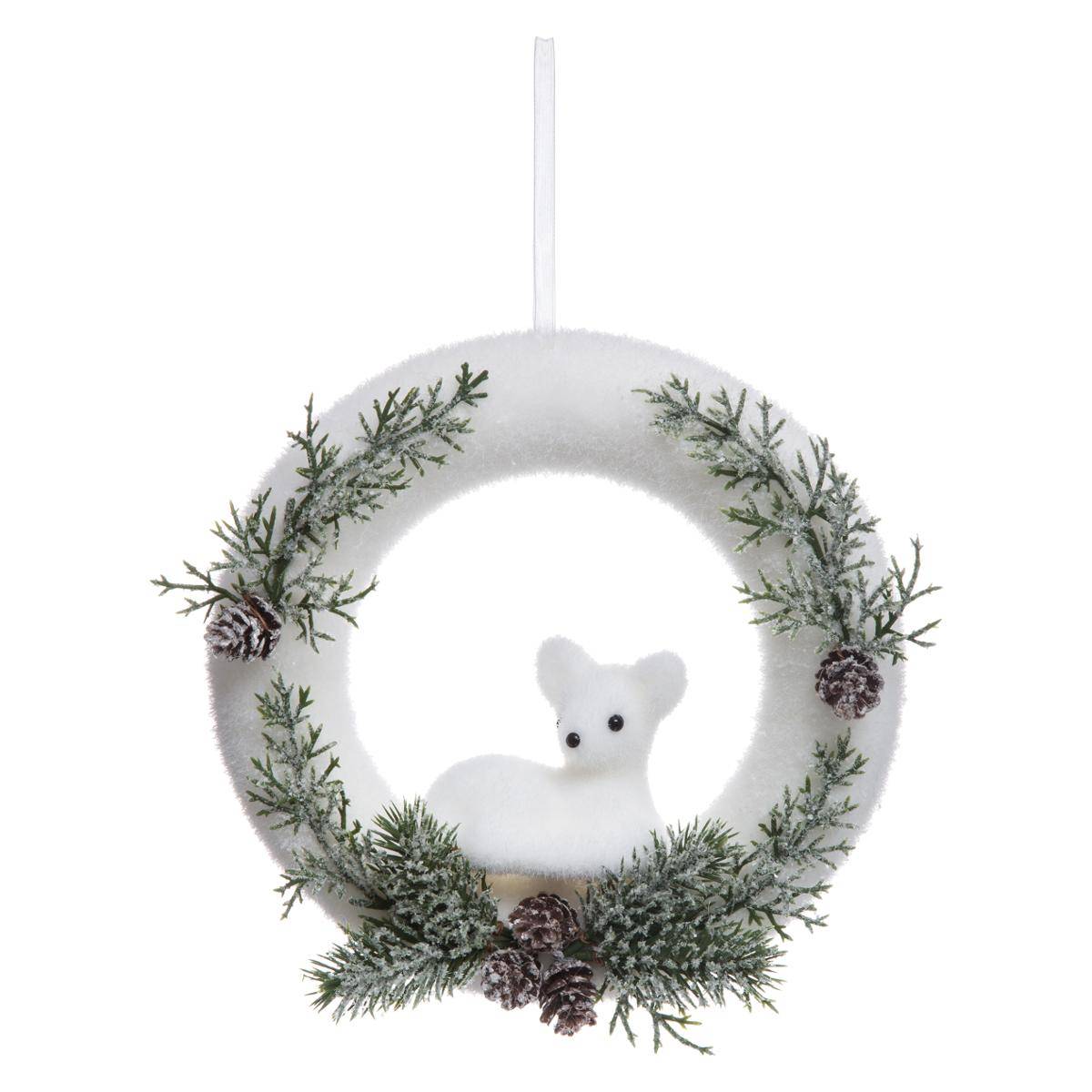 Couronne Avec Personnage 22cm Polystyrène - Feeric Lights & Christmas