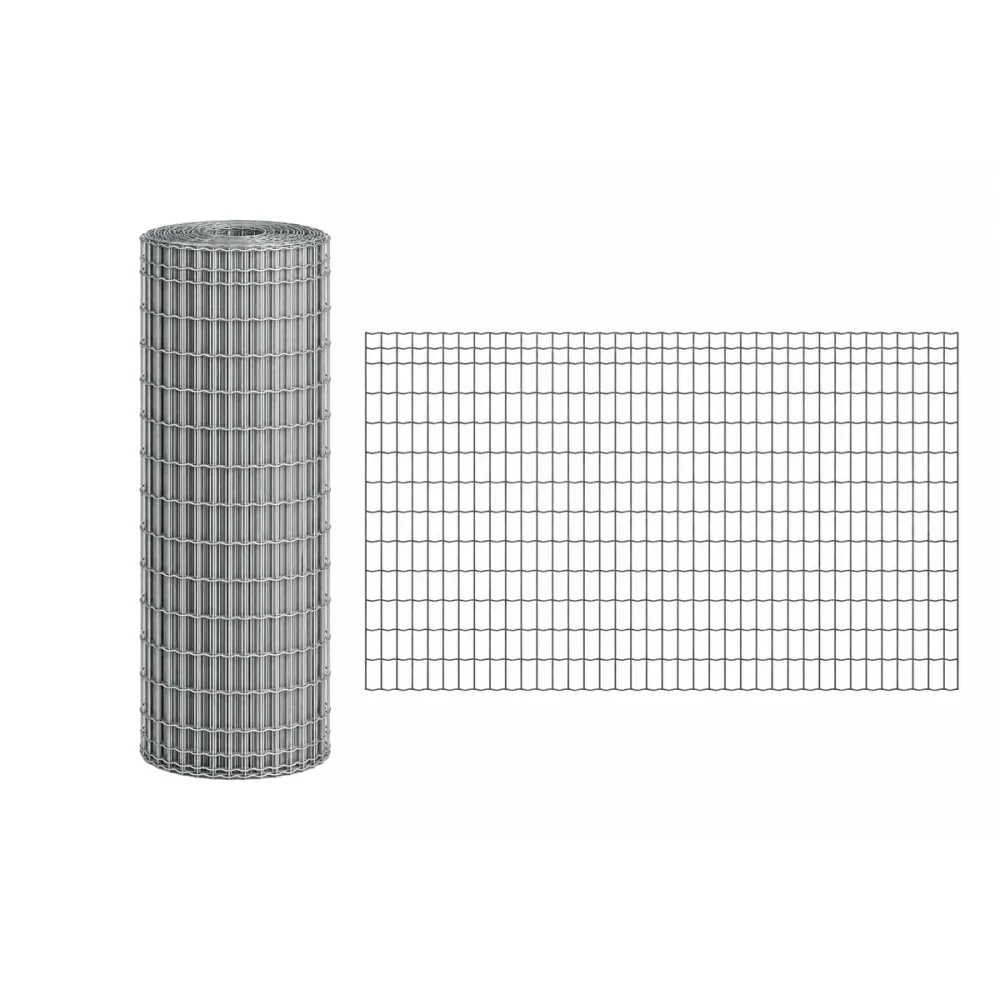 20 M De Rouleau Grillage Soudé Pvc - Maille 100x50mm - Fil 2,1mm - Hauteur 1,20 M