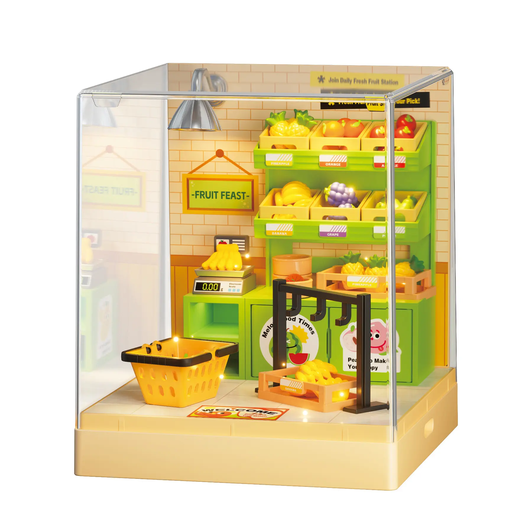 Maquette Green Slide Fruits Shop