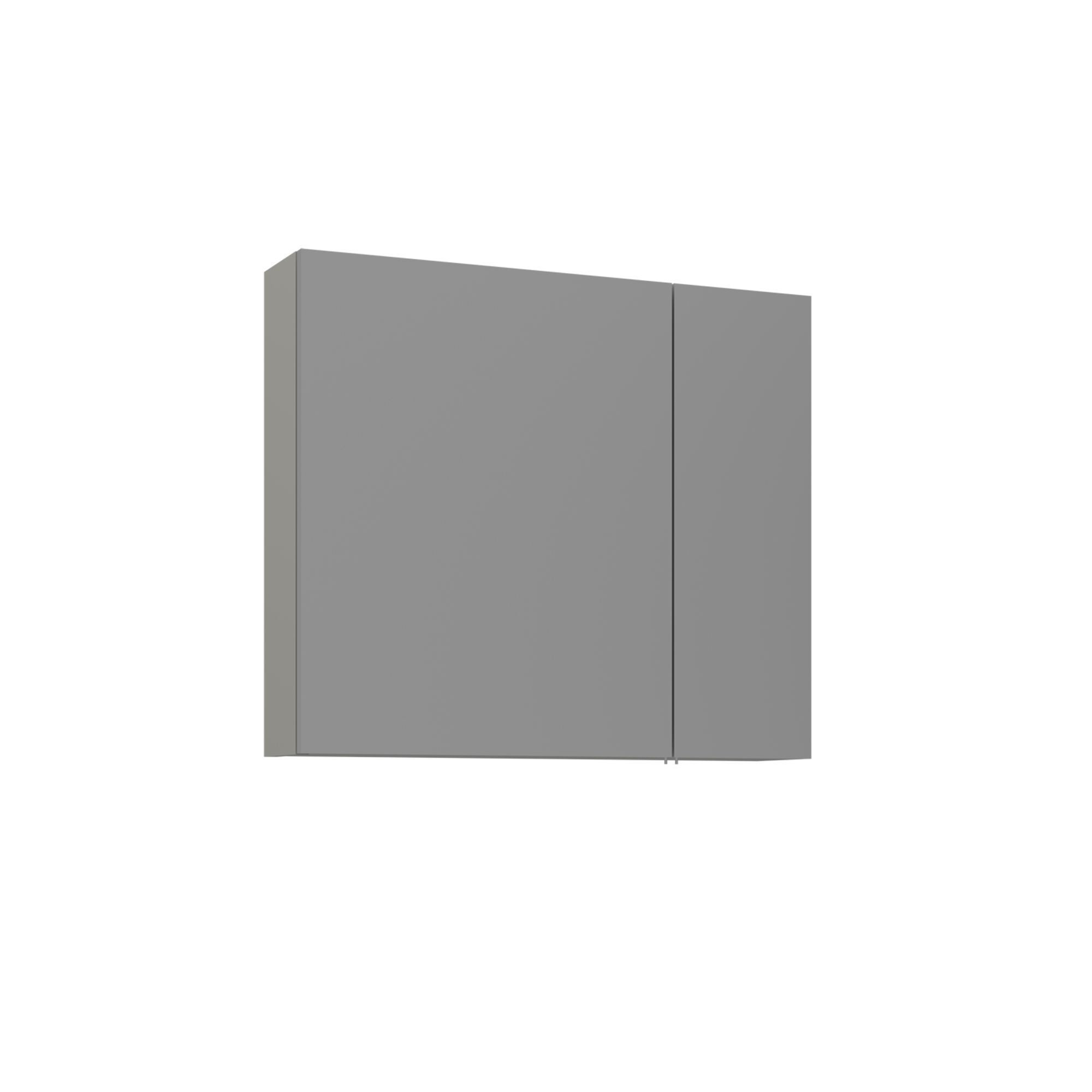Meuble Salle De Bain Avec Miroir "bari 80" - 75 X 16 X 66 Cm - Matte Cashmere