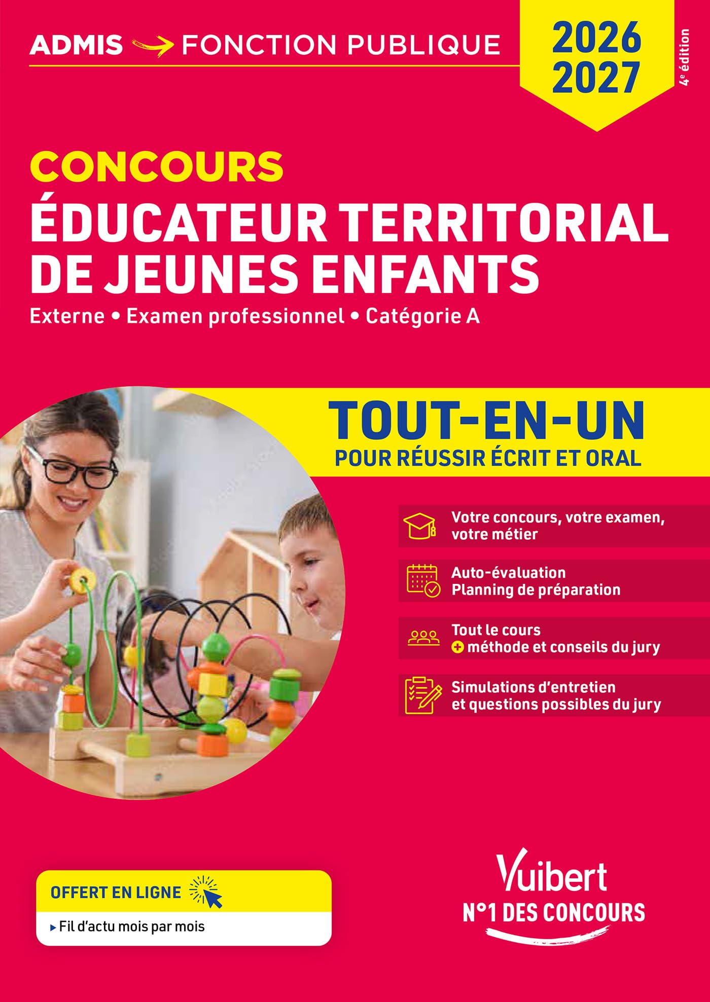 Concours Éducateur territorial de jeunes enfants - Tout-en-un - Catégorie A: Concours 2026-2027
