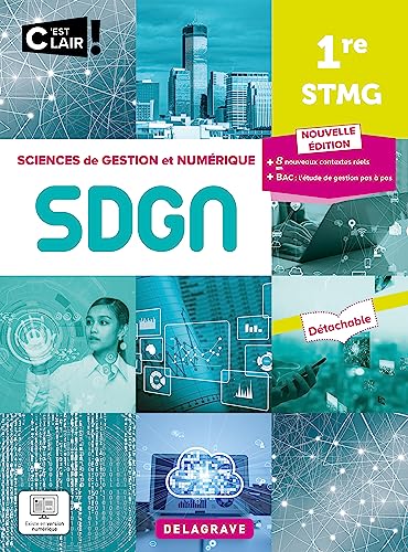 C'est clair! Sciences de gestion et numérique 1re STMG (2023) - Pochette élève