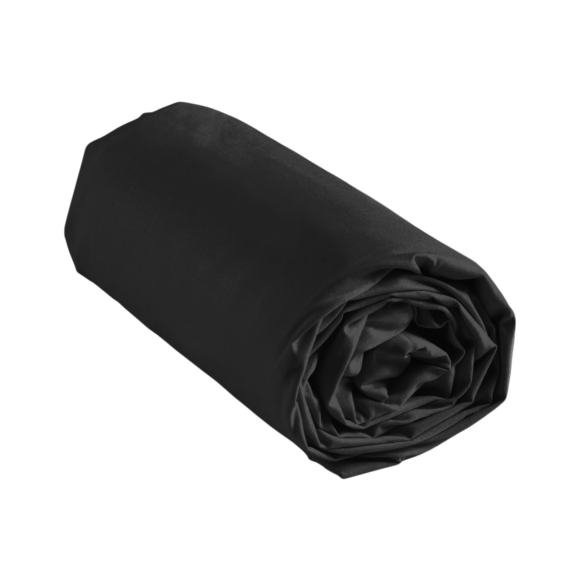 Drap Housse En Coton 180 X 200 Cm Line Noir