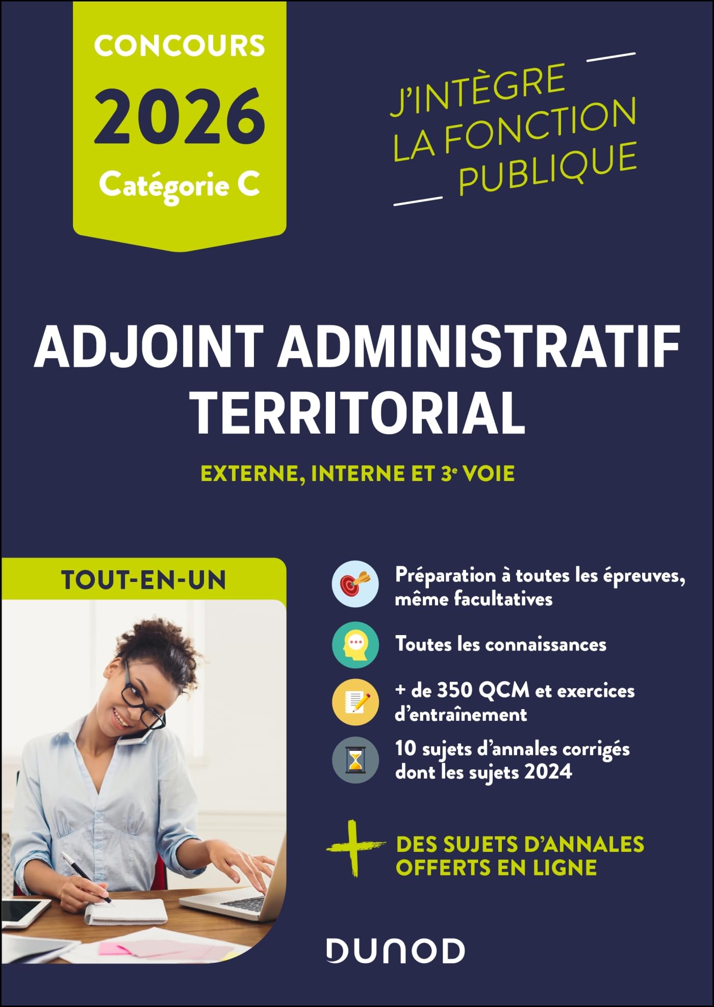 Adjoint administratif territorial: externe, interne et 3e voie, tout-en-un: concours catégorie C, 2026