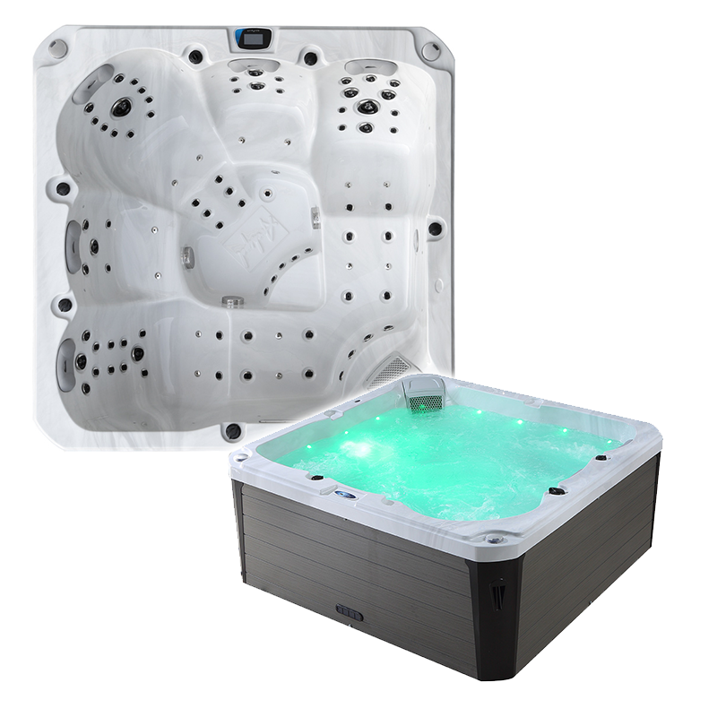 Spa Gonflable 5 Places Gr5 - 36 Jets Hydromassage - Pompe Lx 3 Hp - Réchauffeur Balboa 3000w - Dimensions 215x215 Cm - Archipel