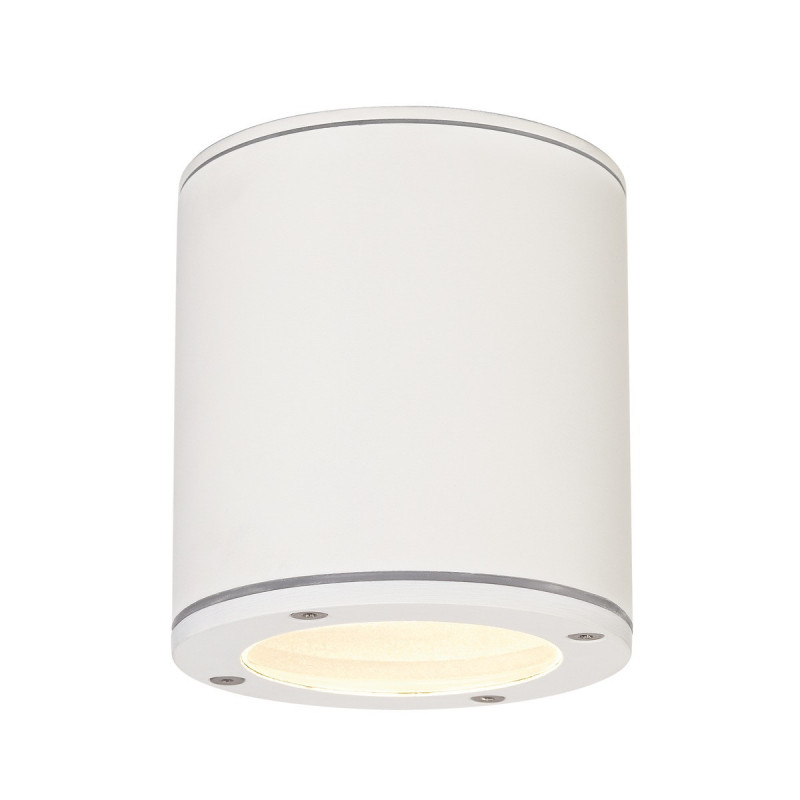 Plafonnier Extérieur Sitra Blanc Gx53/tcr-tse 9w Max Ip44 - Slv - 231541