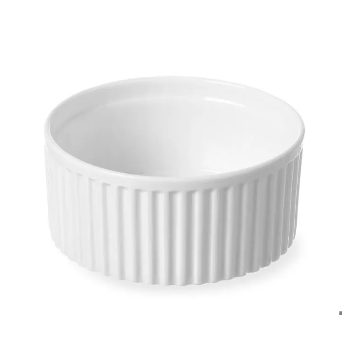 Ramequin De Cuisson Pour Cuisson Jusqu'à 600 °c, En Porcelaine, Diamètre 120 Mm, Hauteur 55 Mm - Hendi 783177