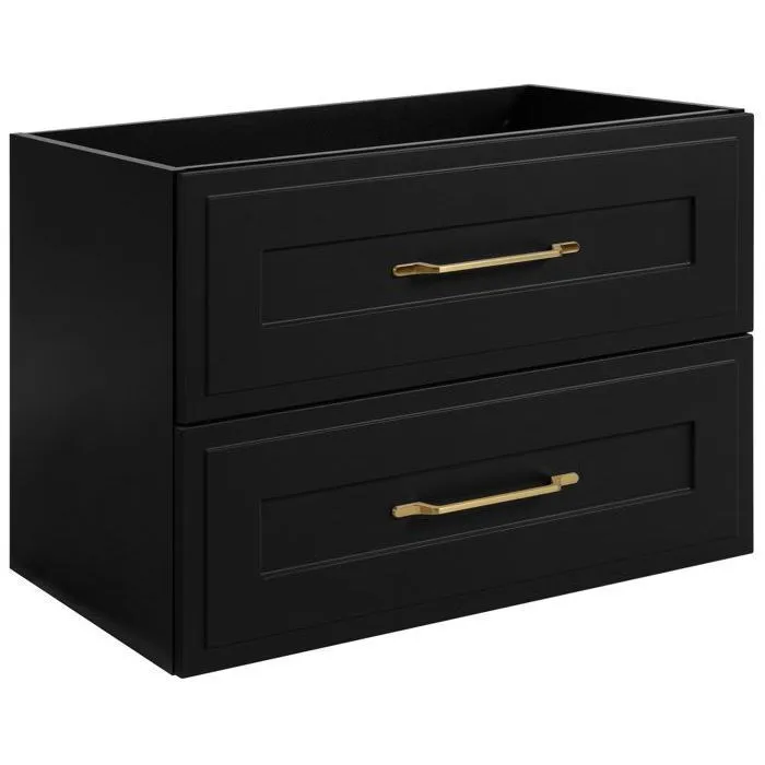 Meuble suspendu sous lavabo CLASSIC noir 80 cm