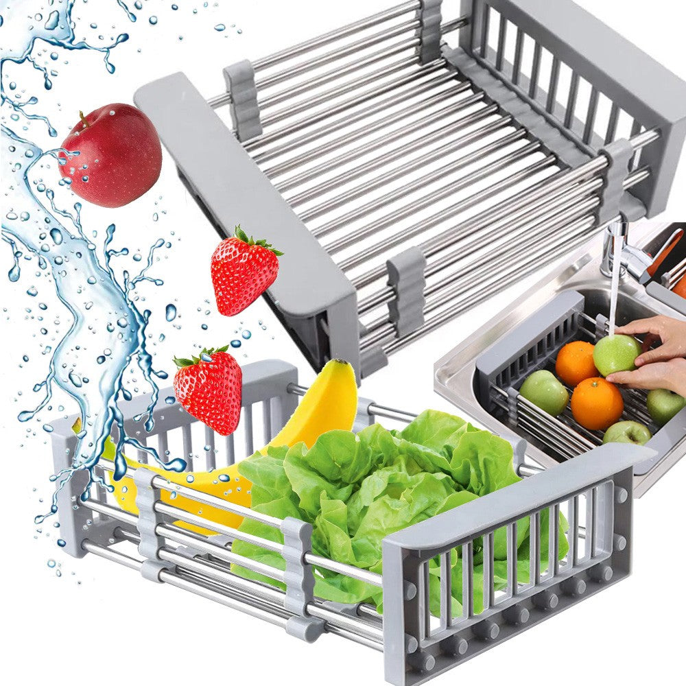 Égouttoir Pour Évier Panier À Fruits Télescopique Pour Légumes