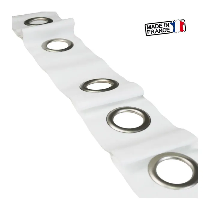 Bande à Oeillets pour Rideau - Vente au Mètre - Nickel diamètre 40 mm