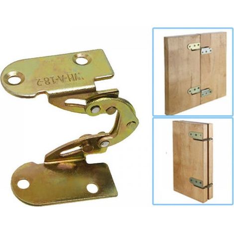 Concealed Folding Iron Hinges, Suitable For Dining Tables, Desks, And Beds Supporting Structure Modular Furniture Mechanism 2 Pack.