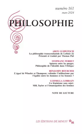Revue Philosophie n.161: Mars 2024