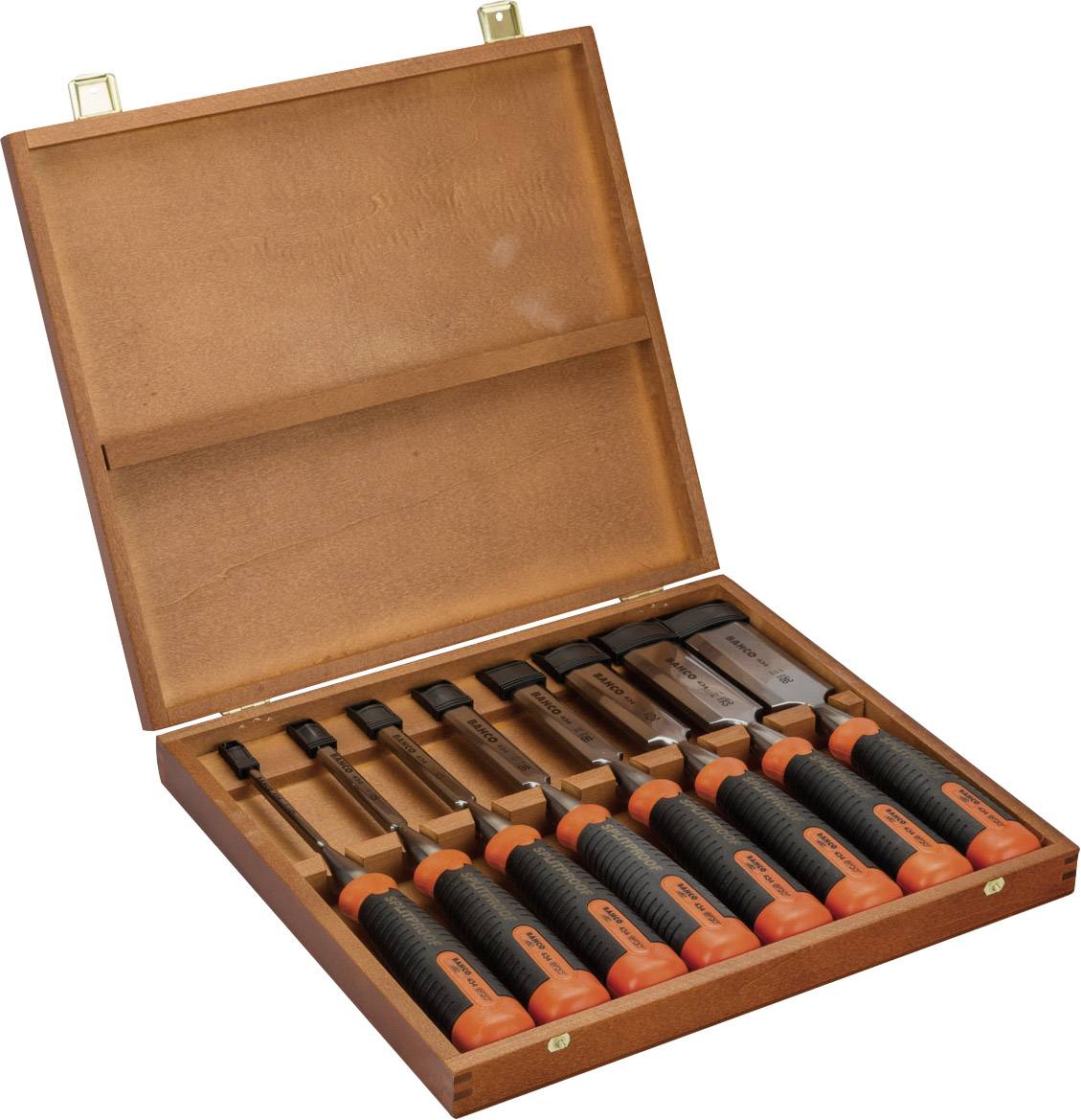 Set De Ciseaux À Bois, Ergo, 8 Pcs. Bahco 434-s8-eur Q360412