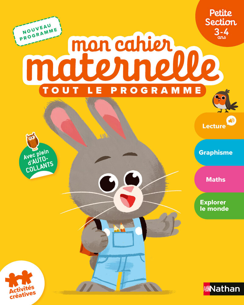 Mon cahier maternelle, petite section 3-4 ans: tout le programme: nouveau programme
