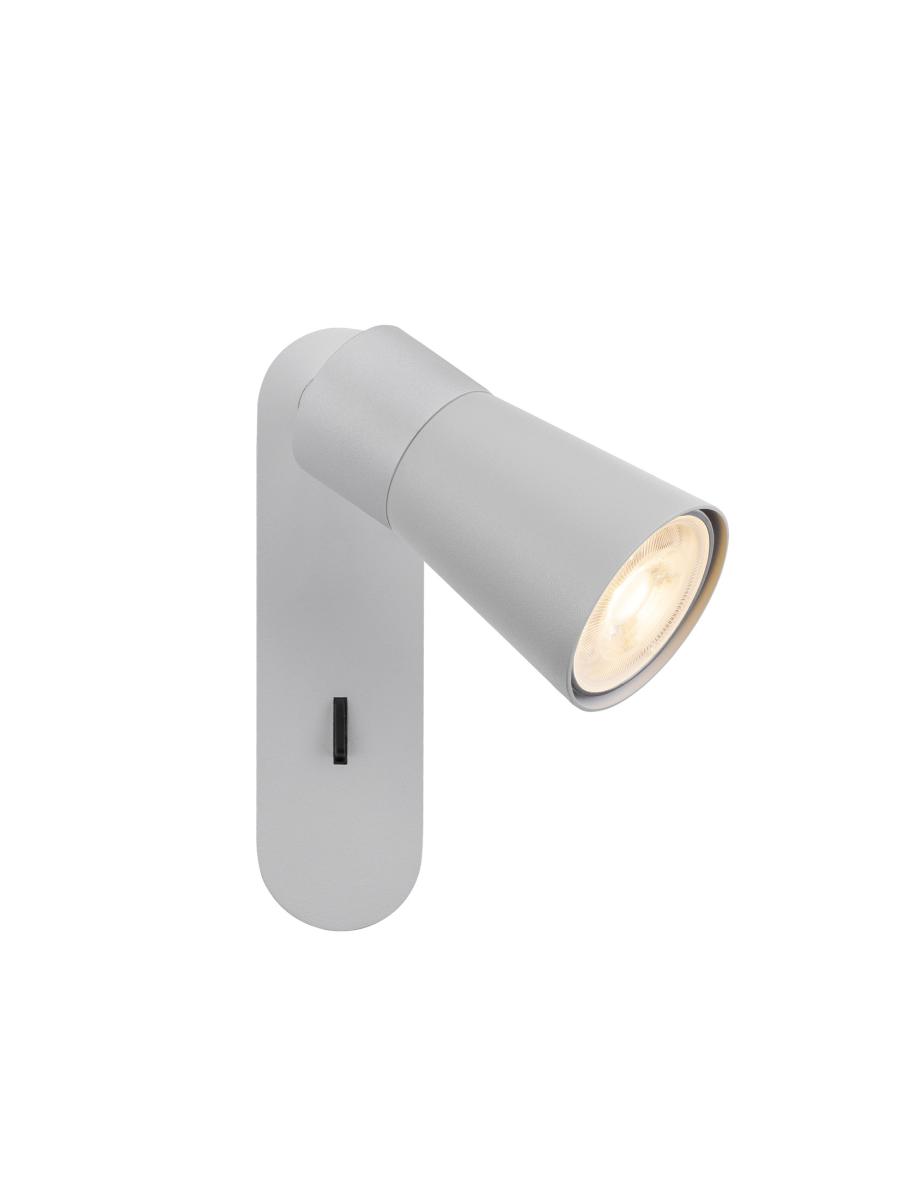 SLV Applique murale Puri 2.0 Cone, gris, largeur 15 cm, métal