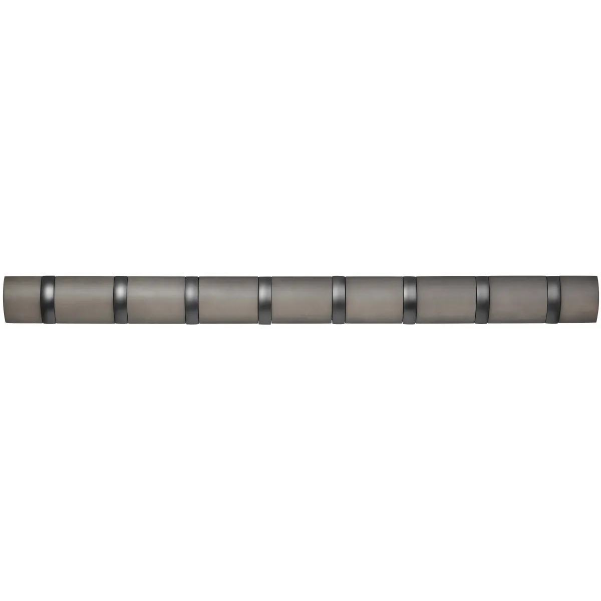 Porte manteaux Flip 8 crochets Gris / Peuplier